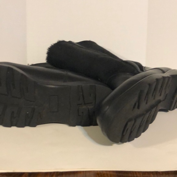 La Canadienne shearling suede black boots sz 9 - Picture 7 of 7